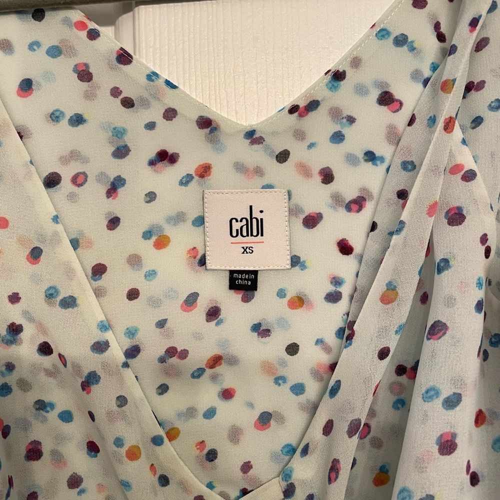 Cabi dot sleeveless top